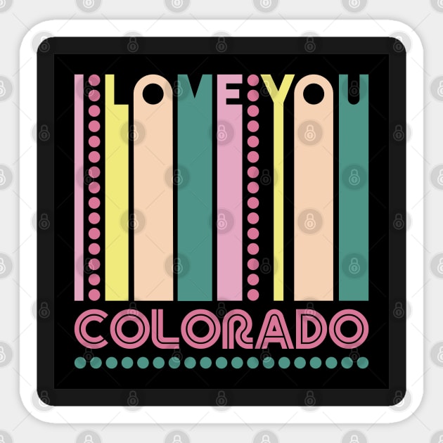 COLORADO - I LOVE MY STATE Sticker by LisaLiza